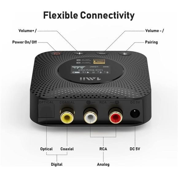 B06HD+ Hi-Res Bluetooth5.1 Music Receiver for Home Stereo w/LDAC,Hi-Fi Bluetooth - Picture 2 of 5